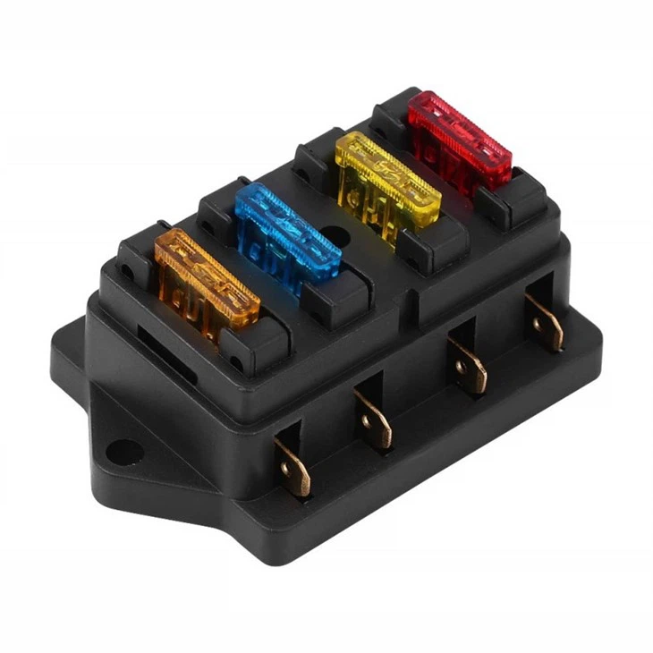 24V Auto 4 Way ATO Blade Fuse Block
